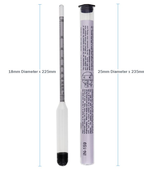 Alcohol Meter Dimensions