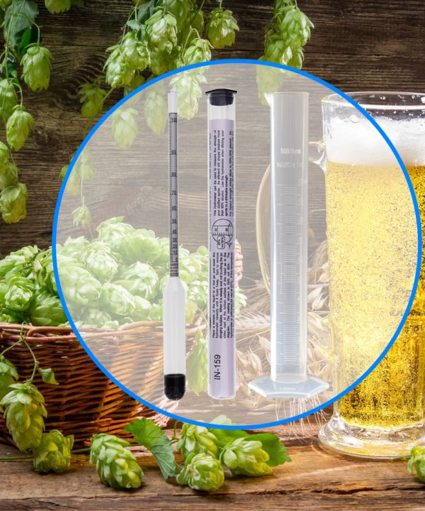 Alcohol Meter and Hydrometer Jar