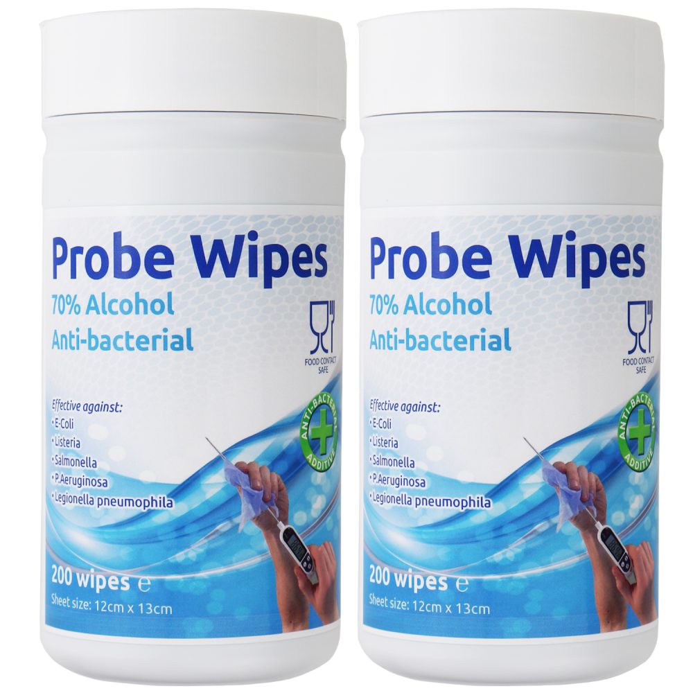 Antibacterial Probe Wipes x 2