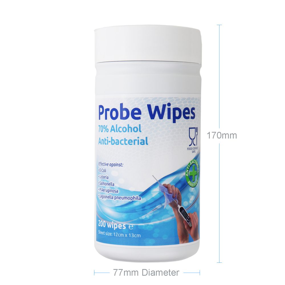 Food Safe Probe Wipes - Dimensions