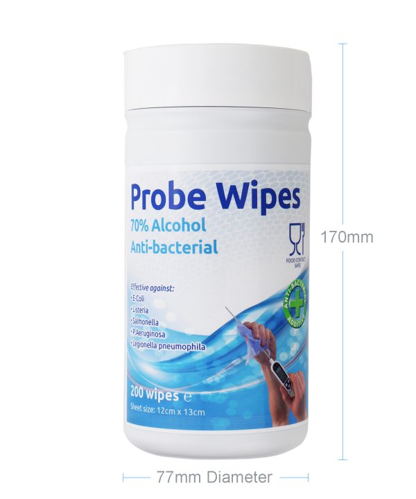 Food Safe Probe Wipes - Dimensions