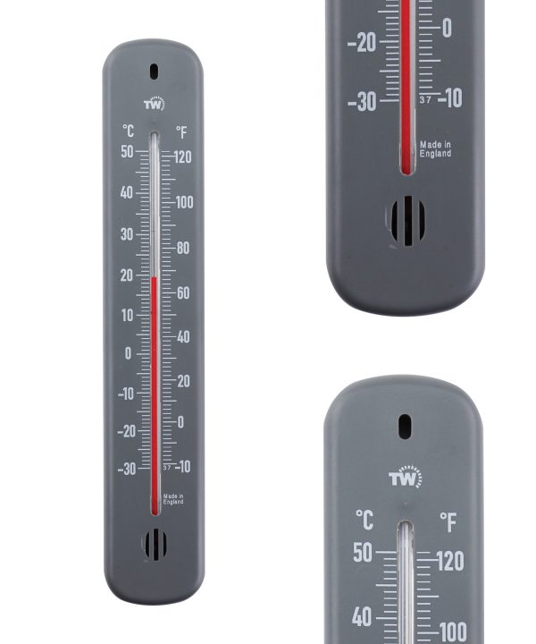 Grey Outdoor Thermometer - Views