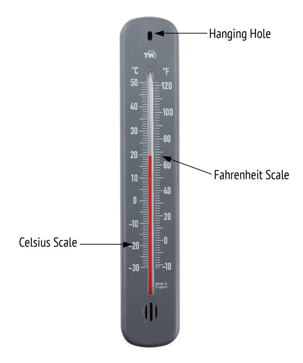 Grey Outdoor Thermometer - Details