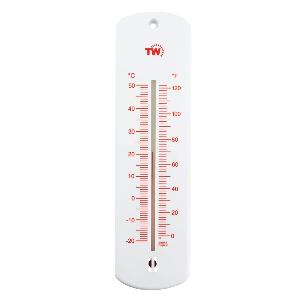 Outdoor Garden Thermometer - Red