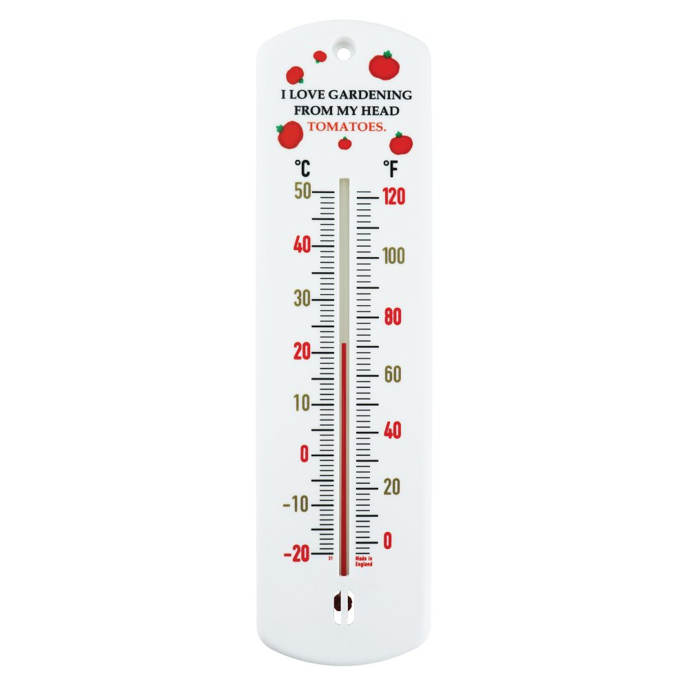 Outdoor Garden Thermometer Gift - Tomatoes