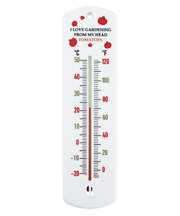 Outdoor Garden Thermometer Gift - Tomatoes