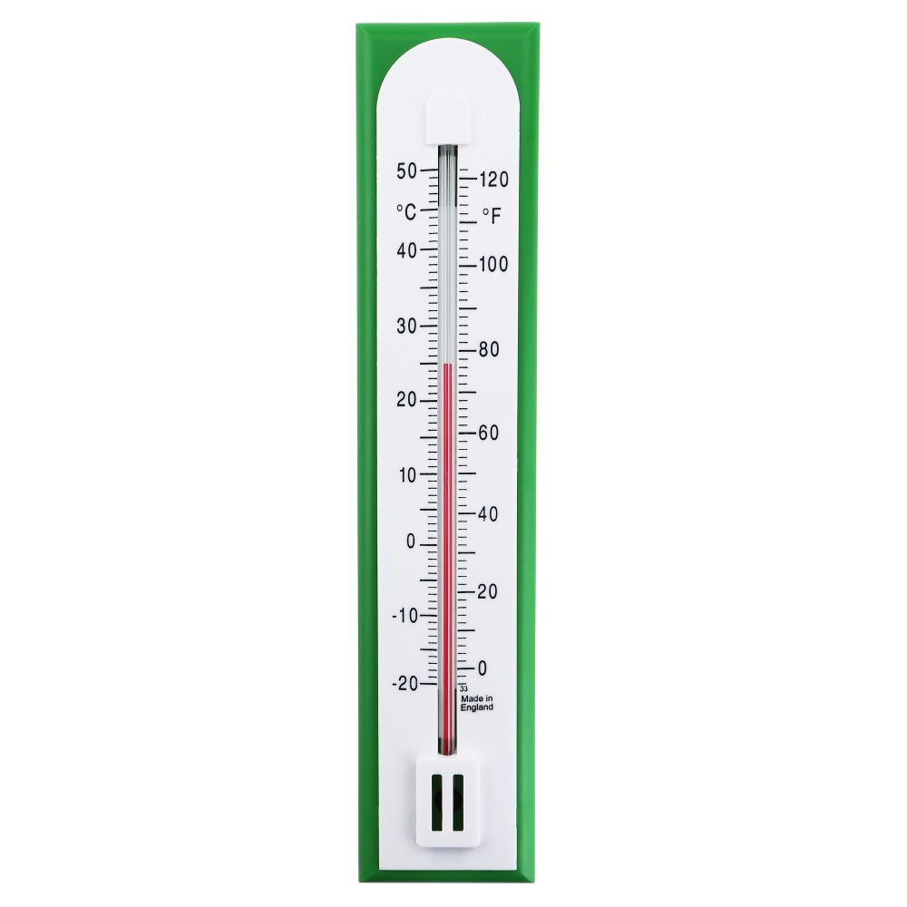 Two Piece Room Temperature Thermometer - Green