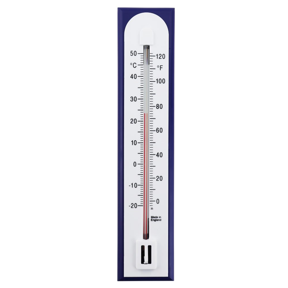 Two Piece Room Temperature Thermometer - Blue