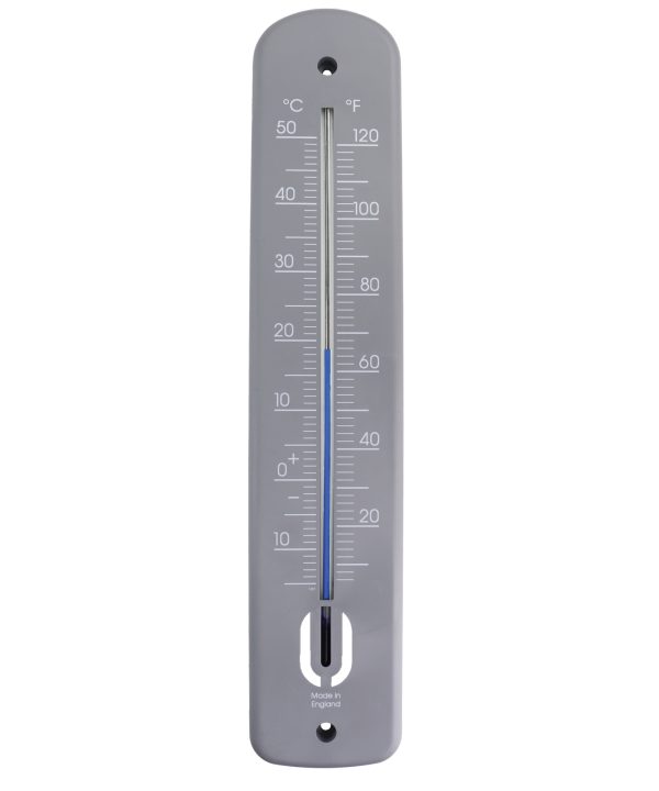 Large Grey Outdoor Thermometer