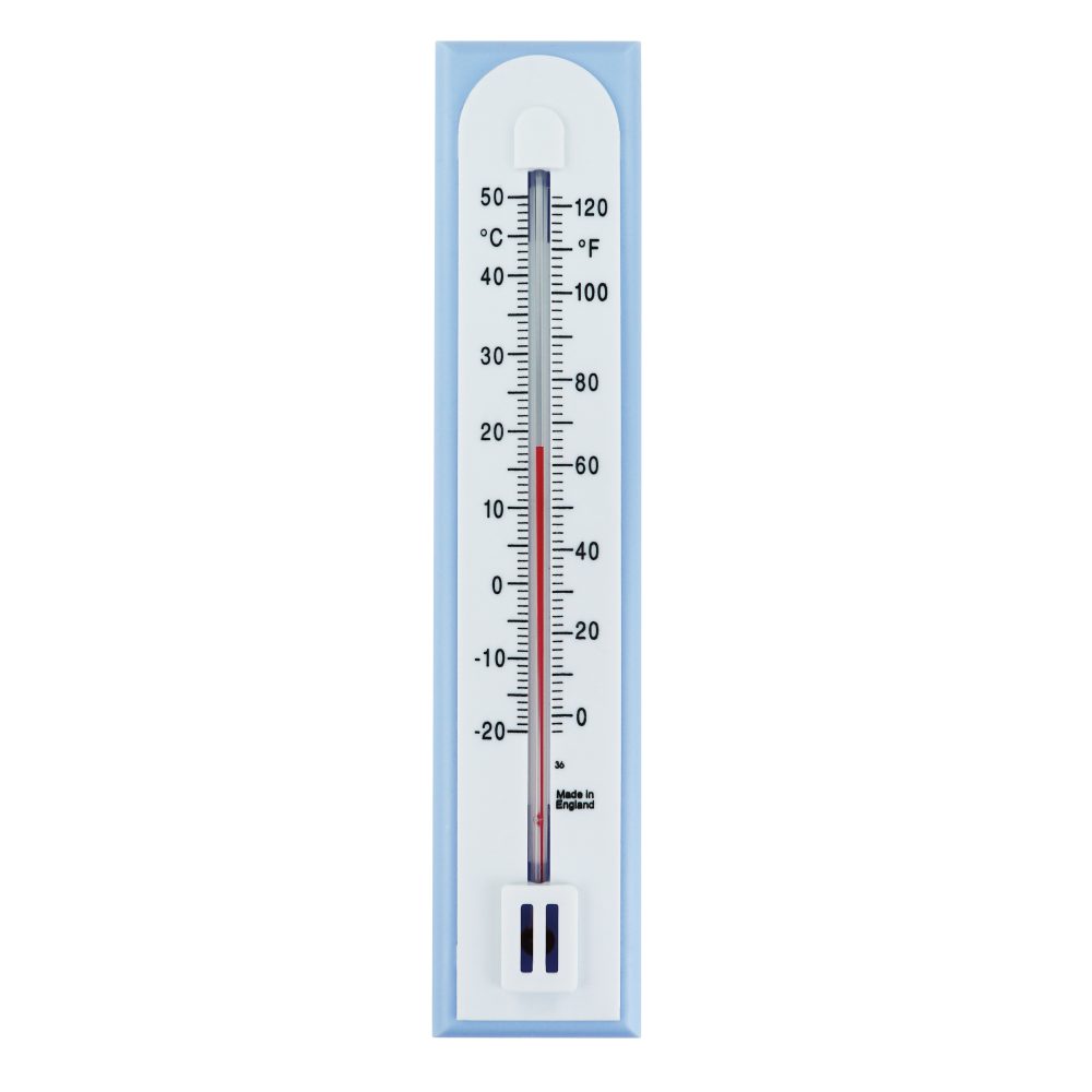 Two Piece Room Temperature Thermometer - Light Blue