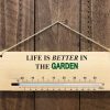 Garden Thermometer Sign - Better in the Garden